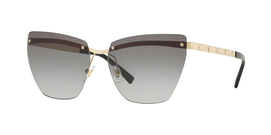 Versace VE2190 Irregular Sunglasses  125211-PALE GOLD 58-14-140 - Color Map gold