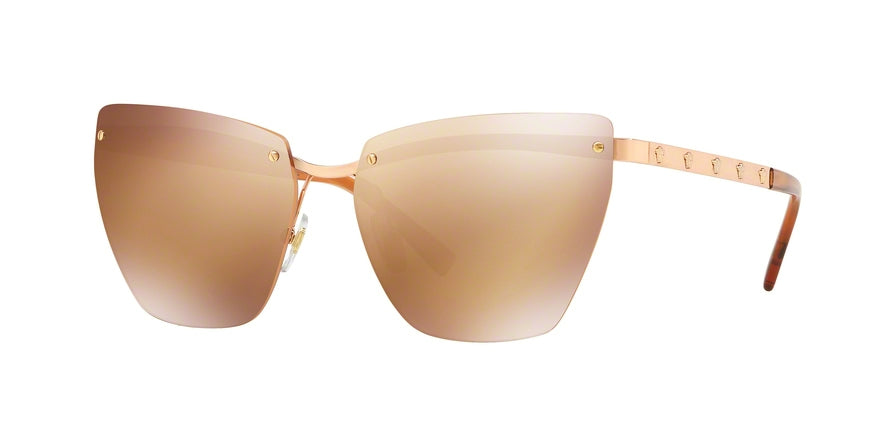 Versace VE2190 Irregular Sunglasses  14127T-PINK GOLD 58-14-140 - Color Map pink