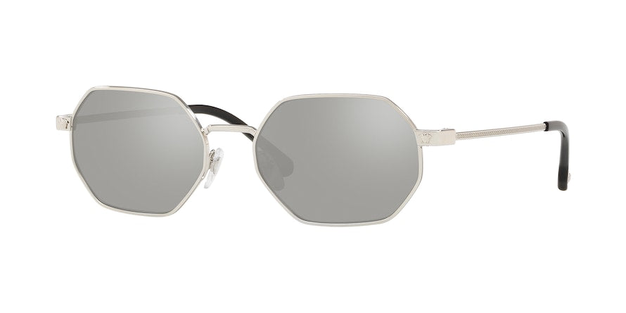 Versace VE2194 Rectangle Sunglasses  10006G-SILVER 53-17-140 - Color Map silver