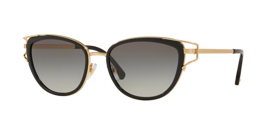 Versace VE2203 Cat Eye Sunglasses  143811-BLACK/GOLD 53-18-140 - Color Map black