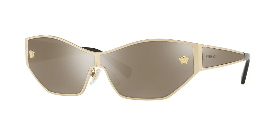 Versace VE2205 Butterfly Sunglasses  12525A-PALE GOLD 67-3-140 - Color Map gold
