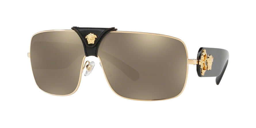 Versace SQUARED BAROQUE VE2207QA Square Sunglasses  1002/5-GOLD 38-138-140 - Color Map gold