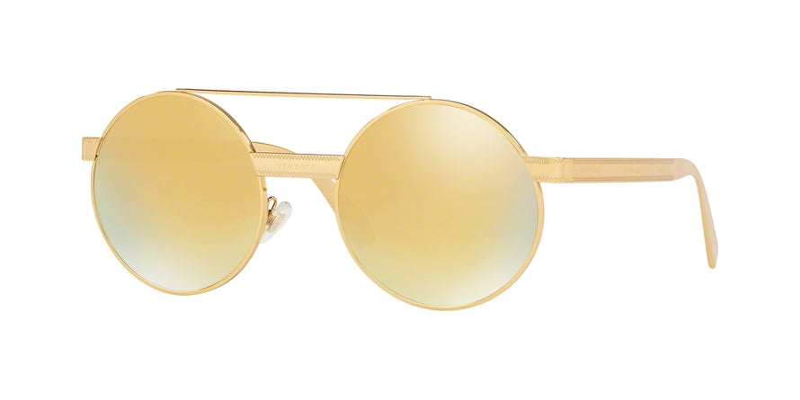 Versace VE2210 Round Sunglasses  14557P-GOLD 52-21-140 - Color Map gold