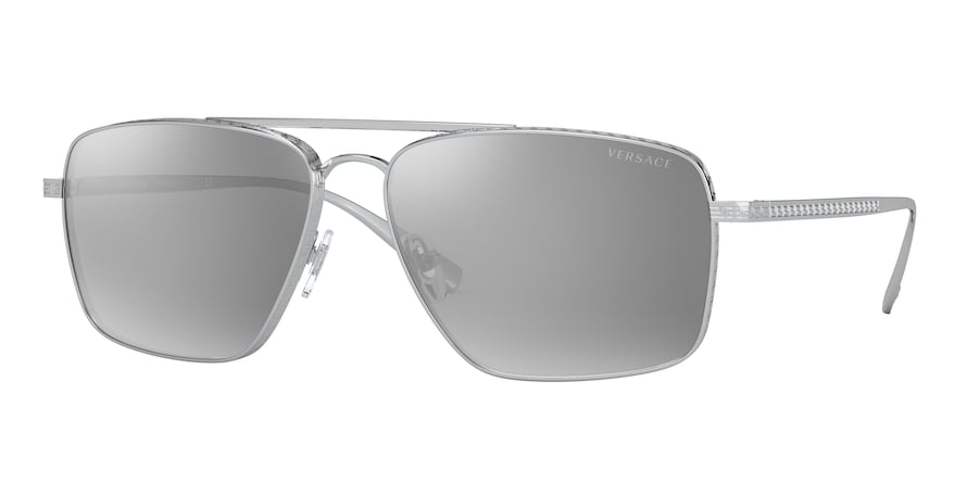 Versace VE2216 Pillow Sunglasses  10006G-SILVER 61-15-140 - Color Map silver