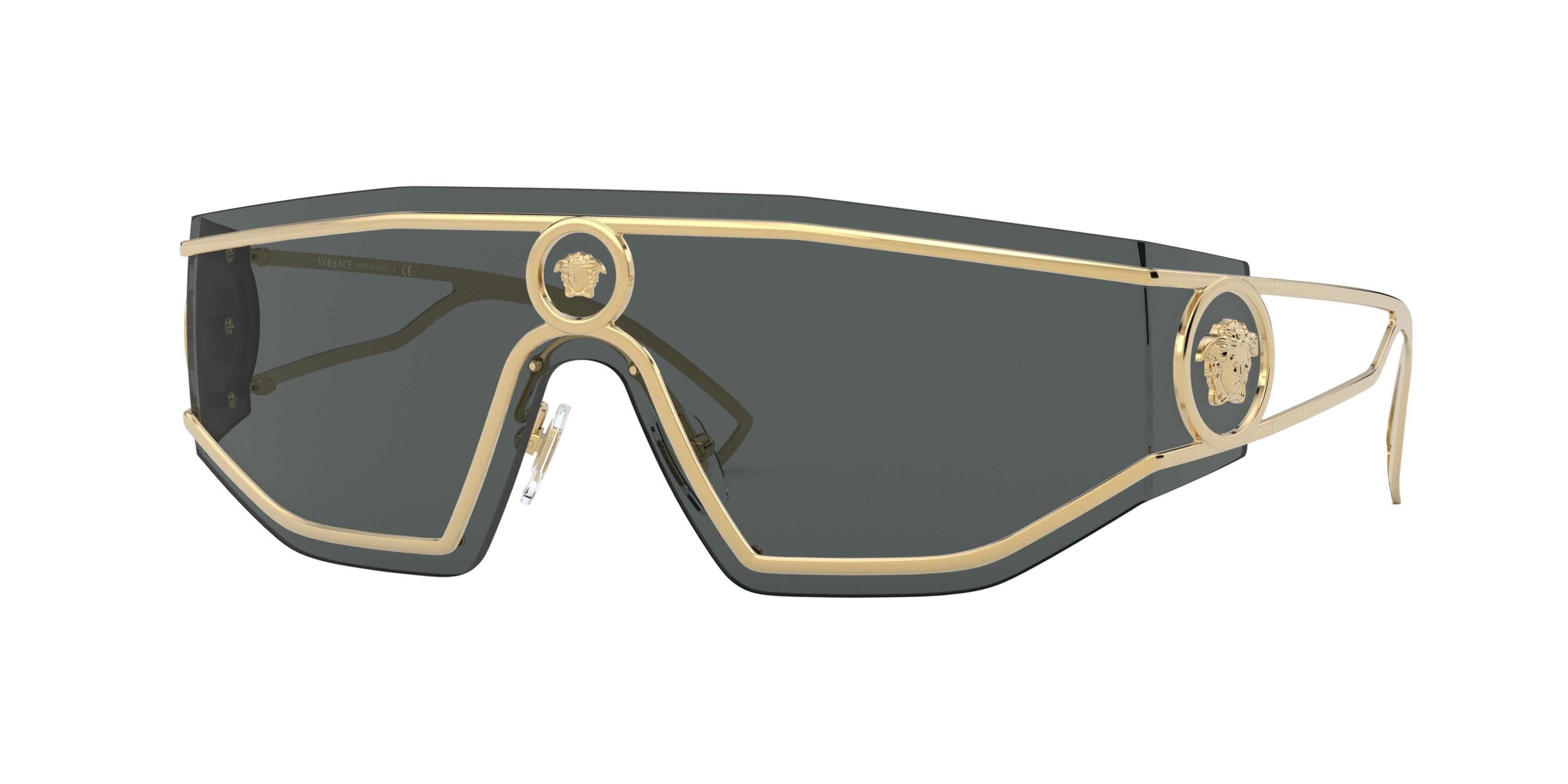 Versace VE2226 Irregular Sunglasses  100287-Gold 45-115-145 - Color Map Gold