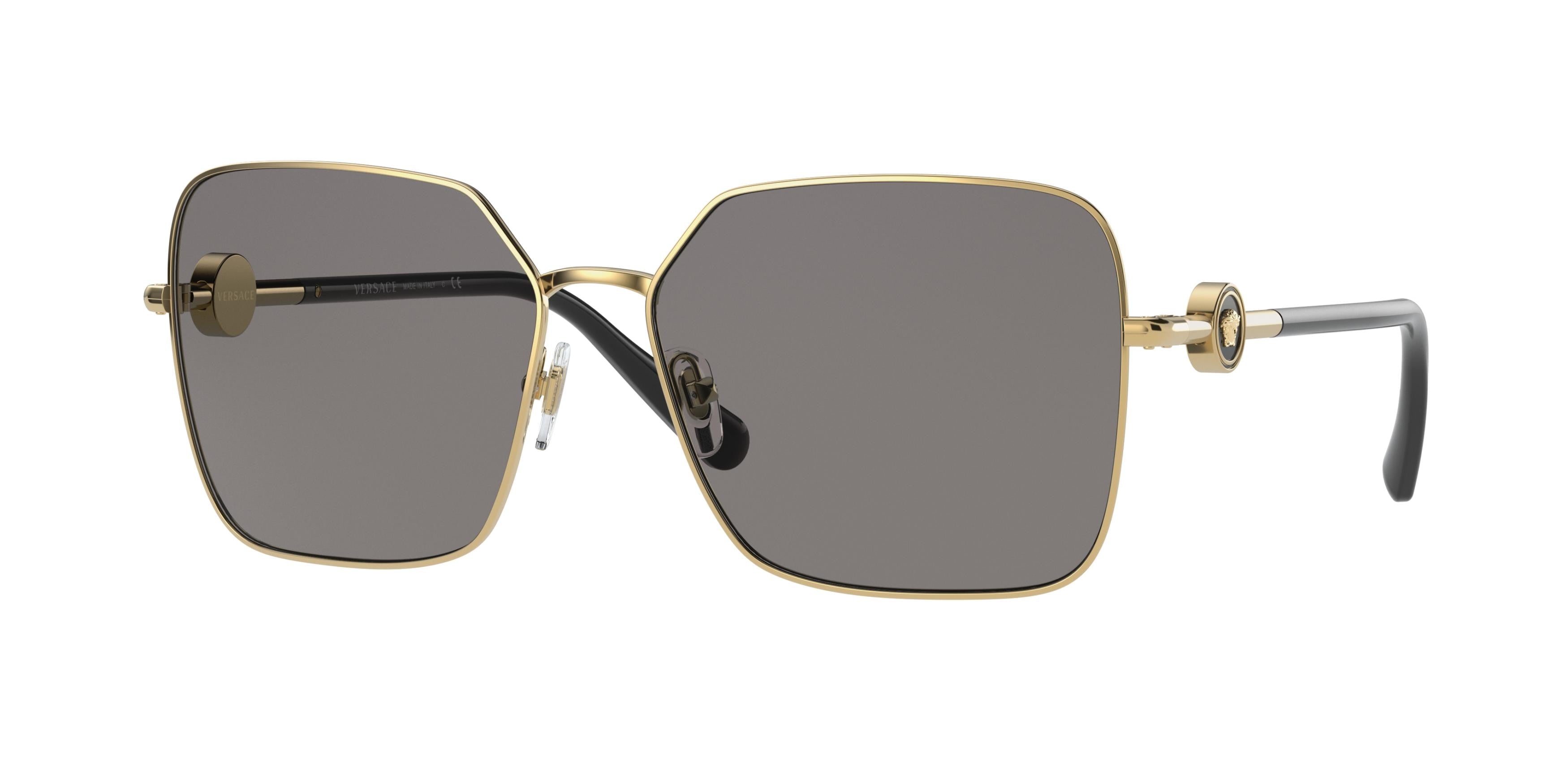 Versace VE2227 Square Sunglasses  100287-Gold 59-140-15 - Color Map Gold