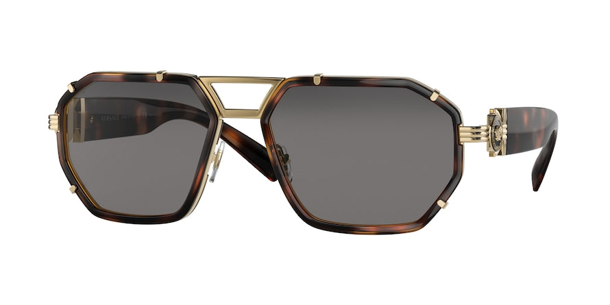 Versace VE2228 Irregular Sunglasses  100281-HAVANA 59-18-145 - Color Map havana