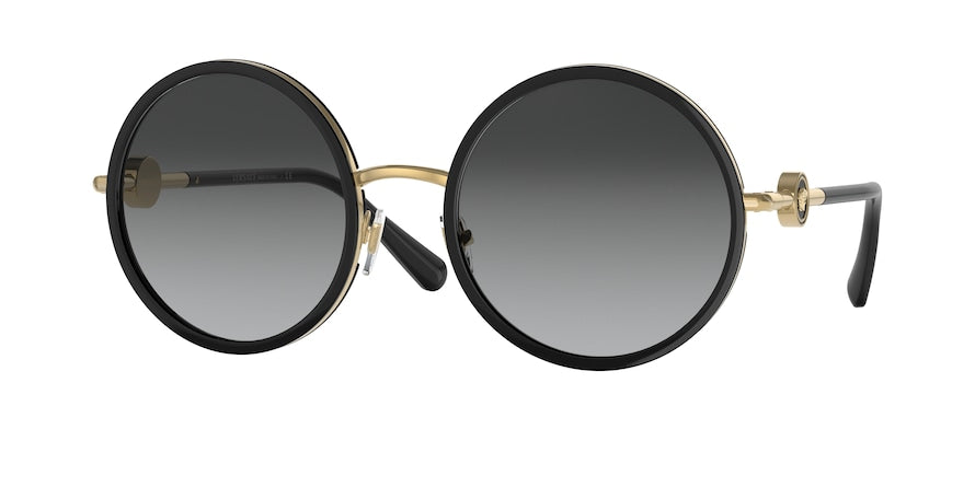 Versace VE2229 Round Sunglasses  100211-BLACK 56-22-140 - Color Map black