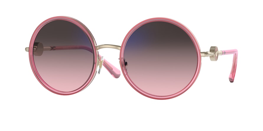 Versace VE2229 Round Sunglasses  1252H9-TRANSPARENT PINK 56-22-140 - Color Map pink