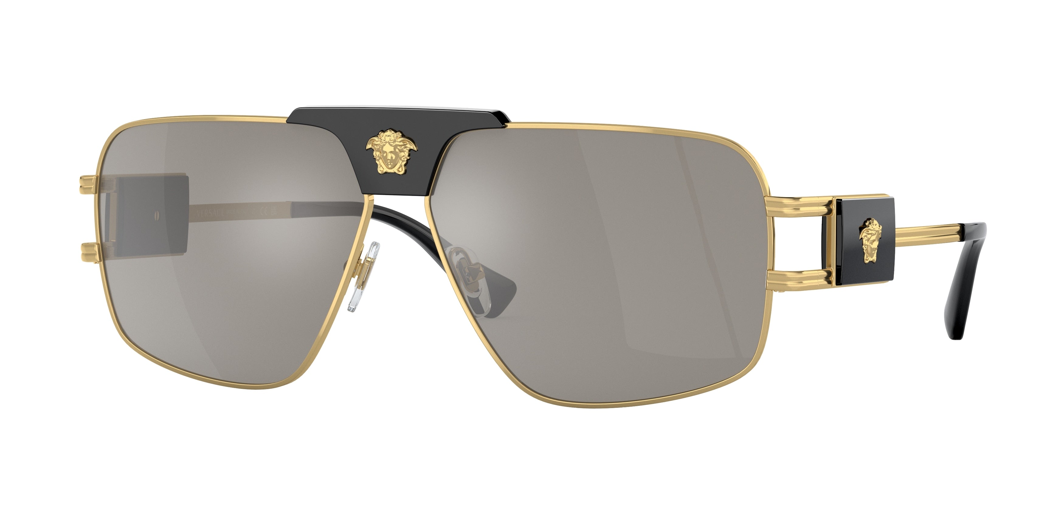 Versace VE2251 Pillow Sunglasses  10026G-Gold 62-145-12 - Color Map Gold