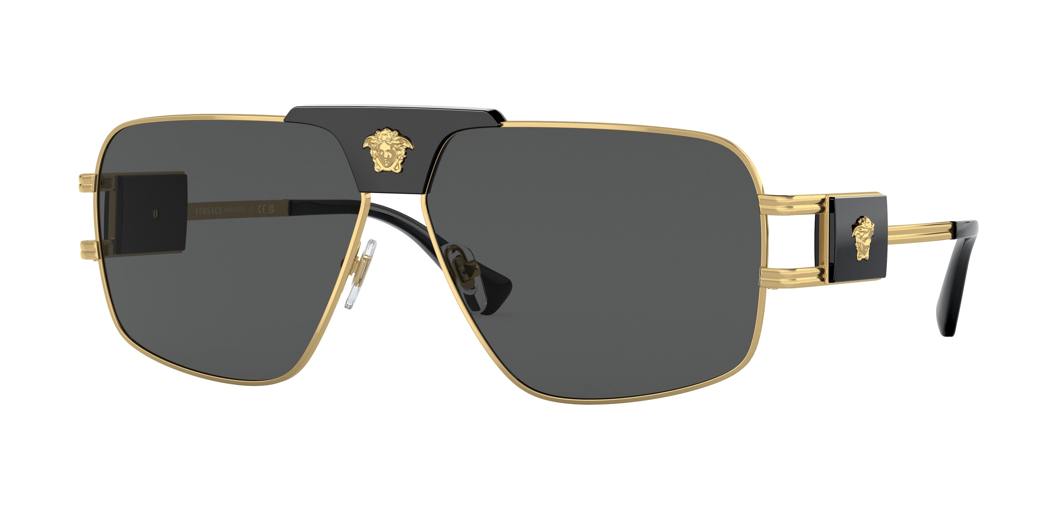 Versace VE2251 Pillow Sunglasses  100287-Gold 62-145-12 - Color Map Gold