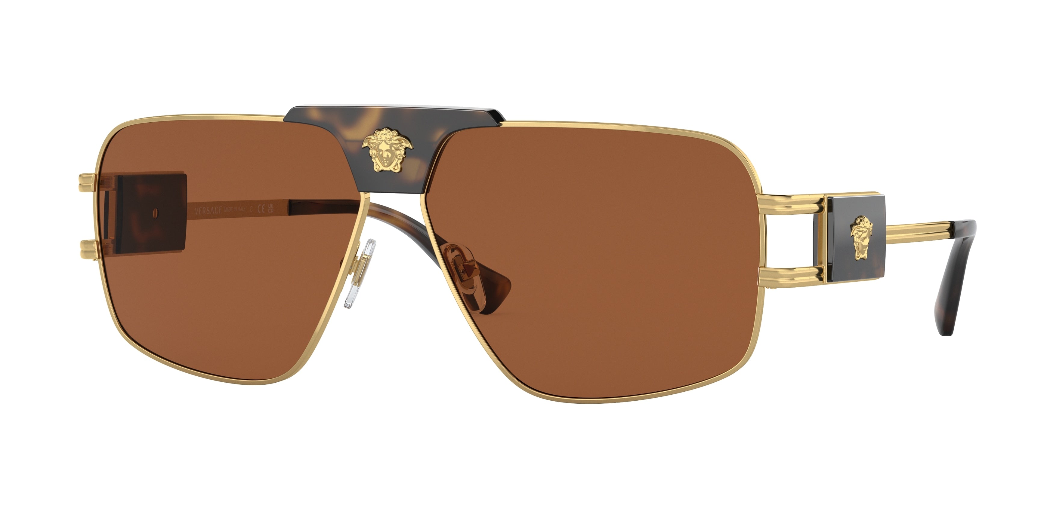 Versace VE2251 Pillow Sunglasses  147073-Gold 62-145-12 - Color Map Gold