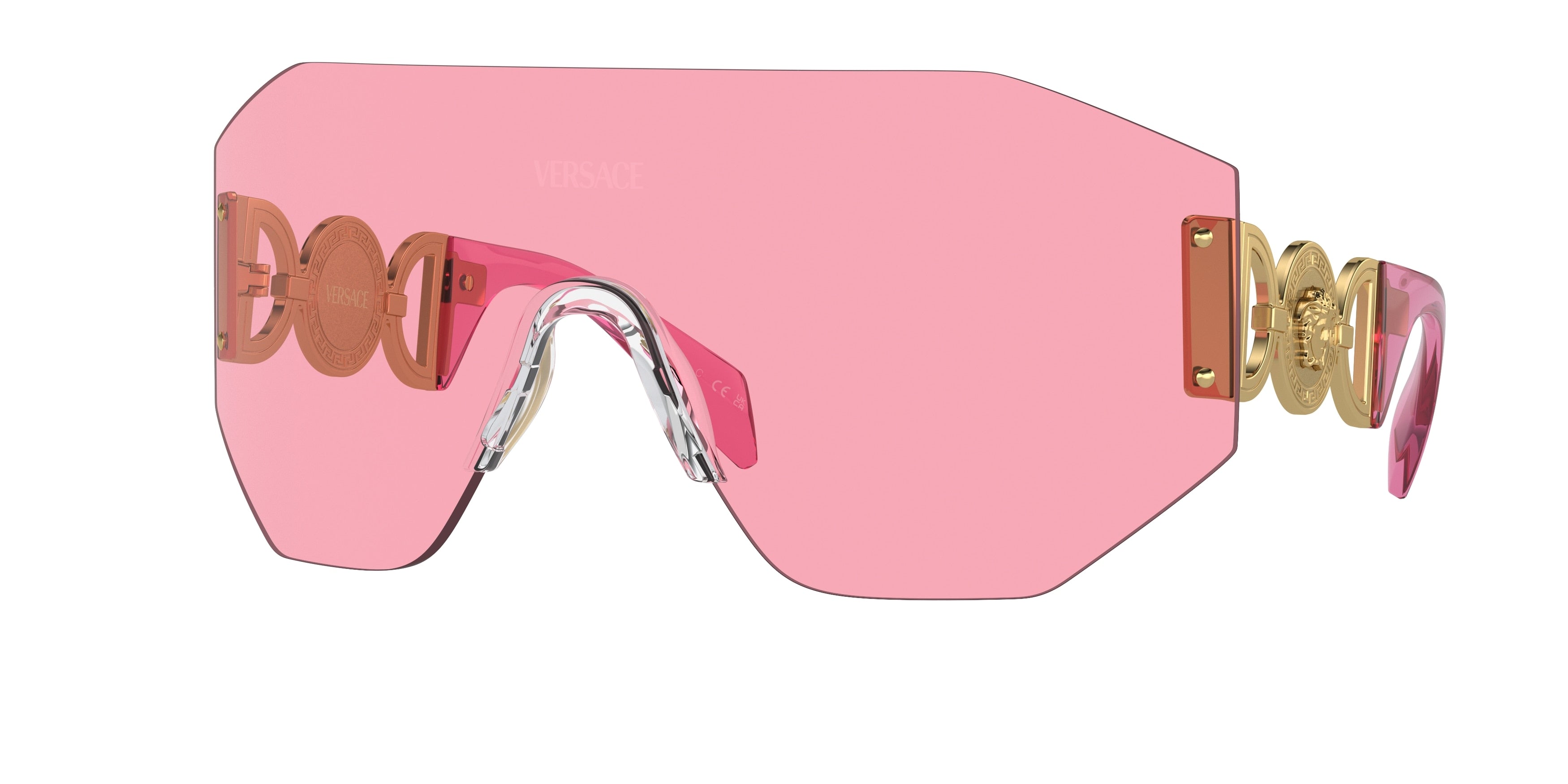 Versace VE2258 Irregular Sunglasses  100284-Pink 0-125-145 - Color Map Pink