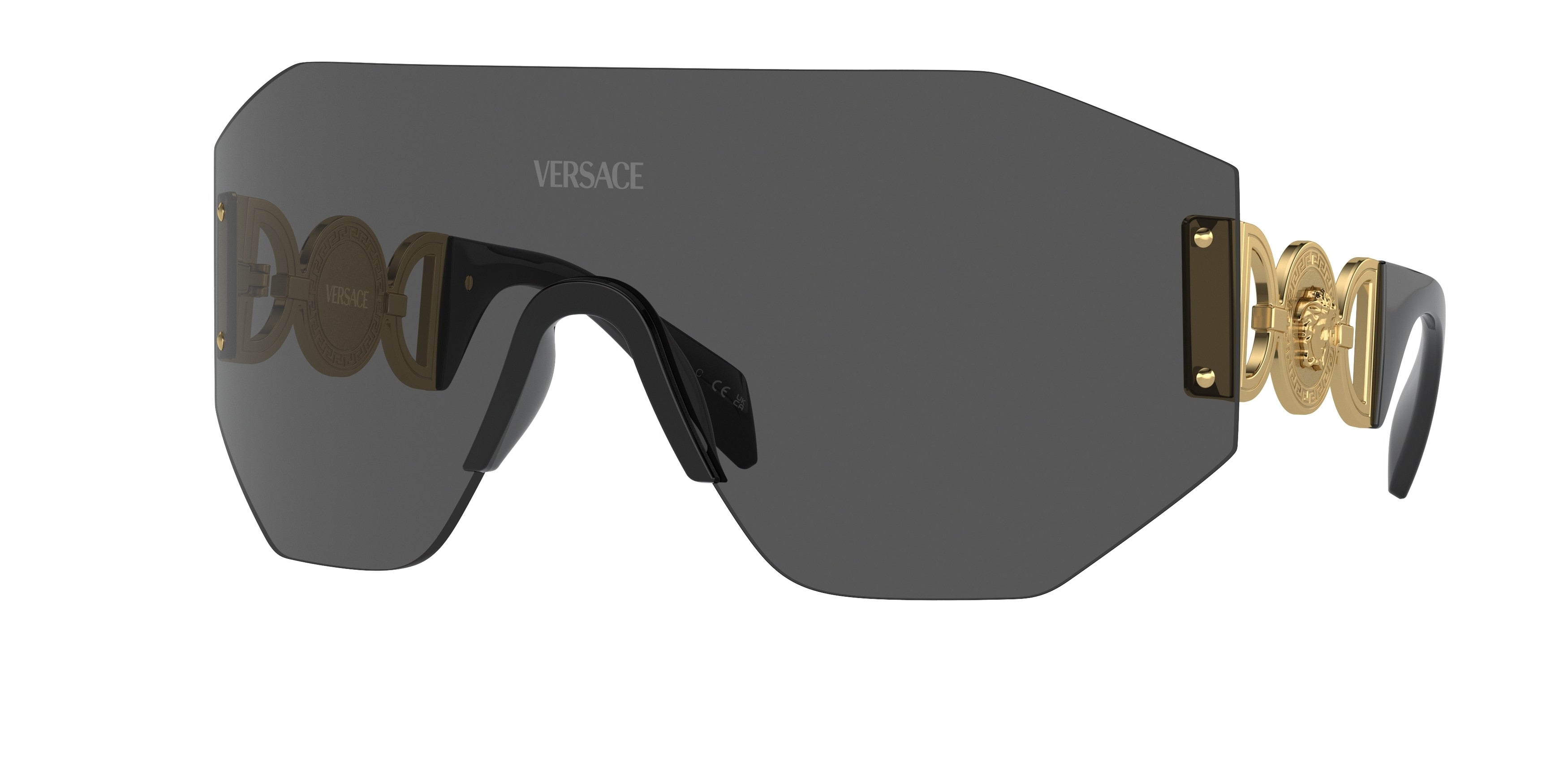 Versace VE2258 Irregular Sunglasses  100287-Dark Grey 0-125-145 - Color Map Grey