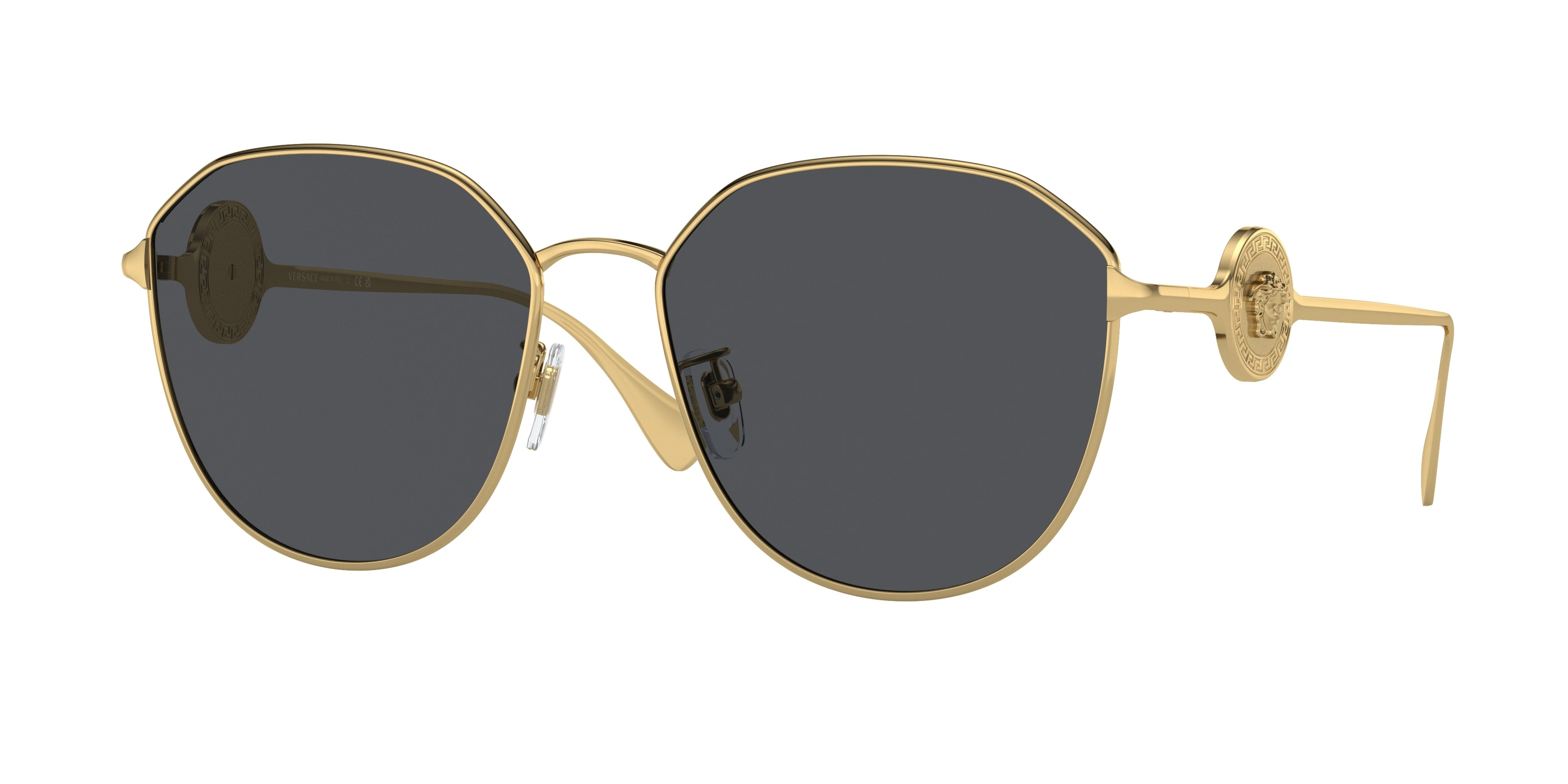 Versace VE2259D Irregular Sunglasses  100287-Gold 58-140-17 - Color Map Gold