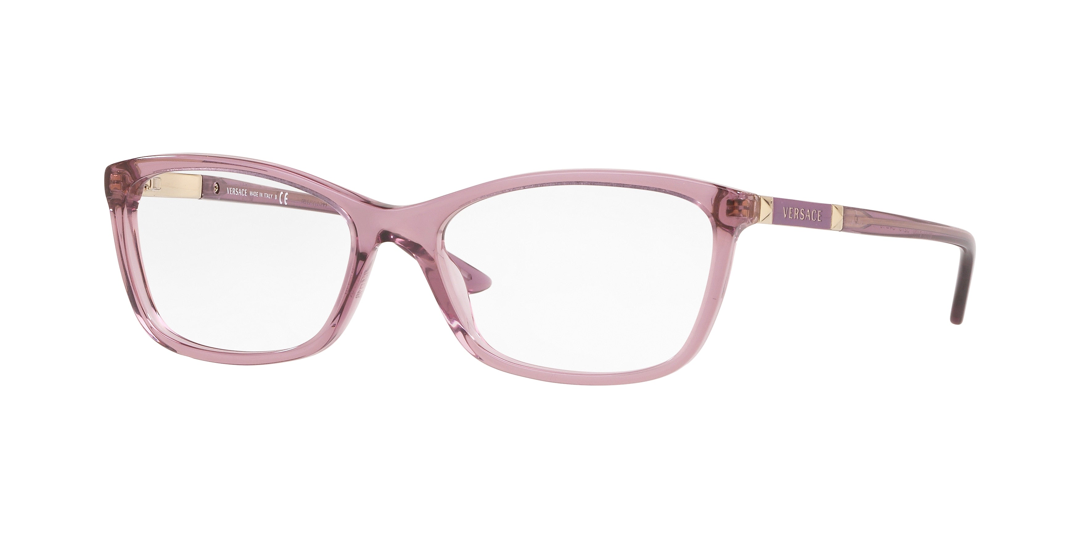 Versace VE3186 Butterfly Eyeglasses  5279-Transparent Violet 54-140-16 - Color Map Violet