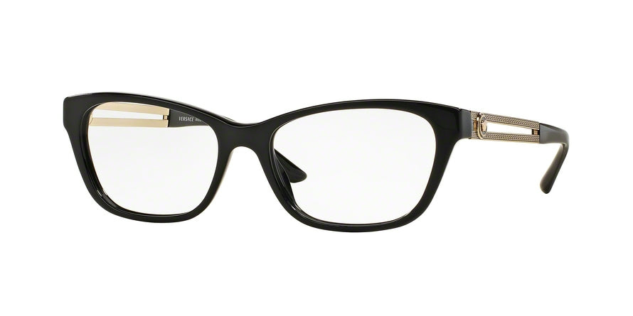 Versace VE3220 Cat Eye Eyeglasses  GB1-BALCK 54-16-140 - Color Map black