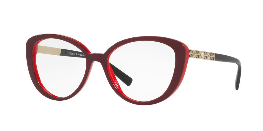 Versace VE3229 Cat Eye Eyeglasses  5188-RED 54-16-140 - Color Map red