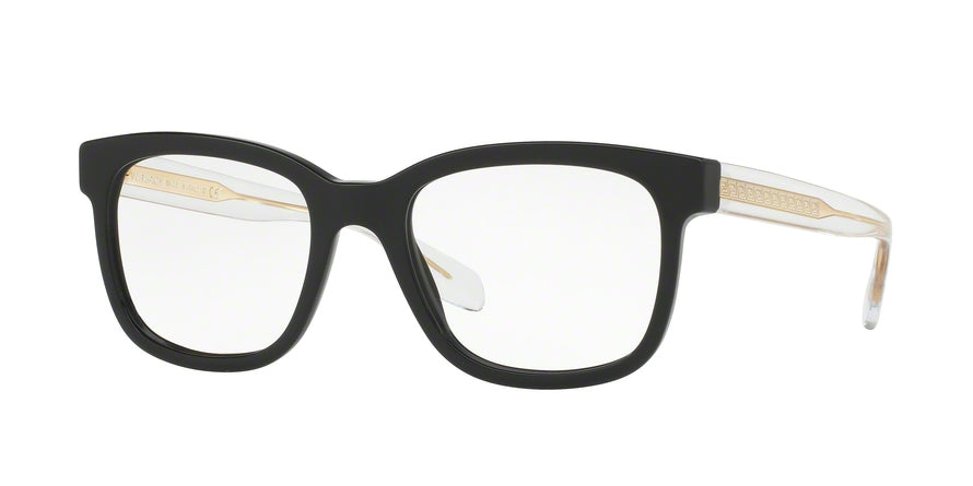 Versace VE3239 Square Eyeglasses  GB1-BLACK 54-20-145 - Color Map black