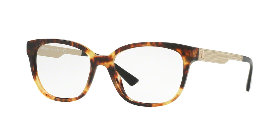 Versace VE3240 Square Eyeglasses  5208-HAVANA 52-16-140 - Color Map brown