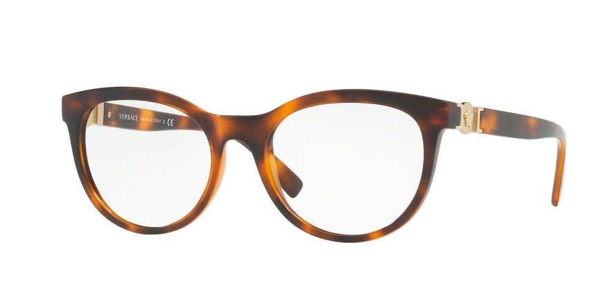 Versace VE3247 Oval Eyeglasses  5119-HAVANA 53-18-140 - Color Map brown