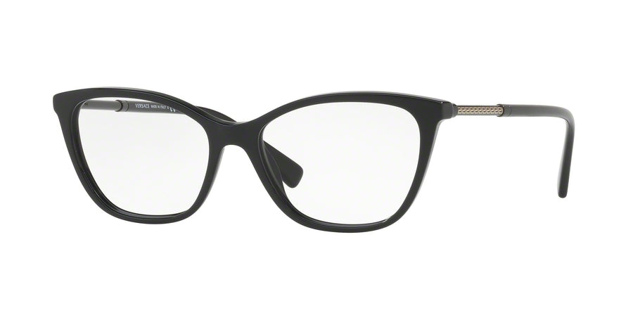 Versace VE3248 Cat Eye Eyeglasses  GB1-BLACK 54-16-140 - Color Map black