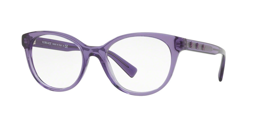 Versace VE3250 Oval Eyeglasses  5160-TRANSPARENT VIOLET 54-19-140 - Color Map violet
