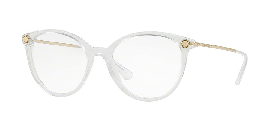 Versace VE3251BA Round Eyeglasses  148-CRYSTAL 54-18-140 - Color Map clear