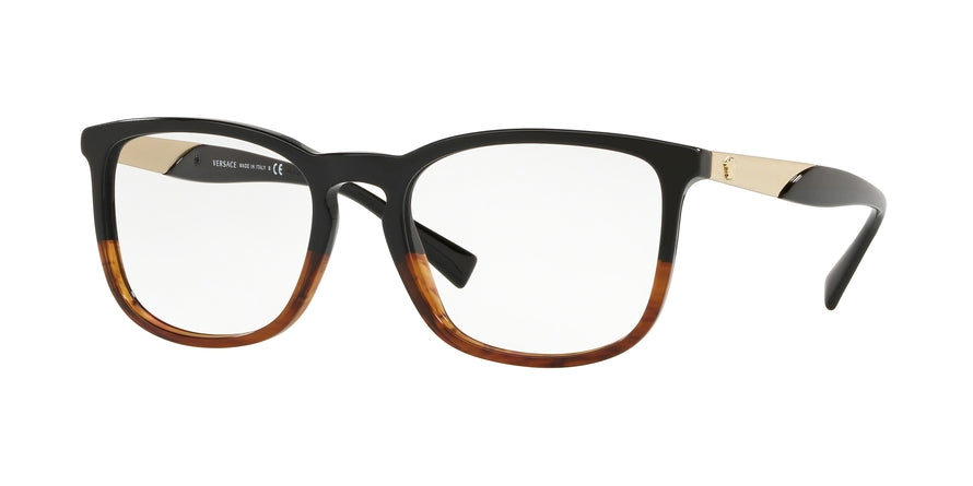 Versace VE3252 Pillow Eyeglasses  5117-BLACK/HAVANA 54-19-145 - Color Map multi