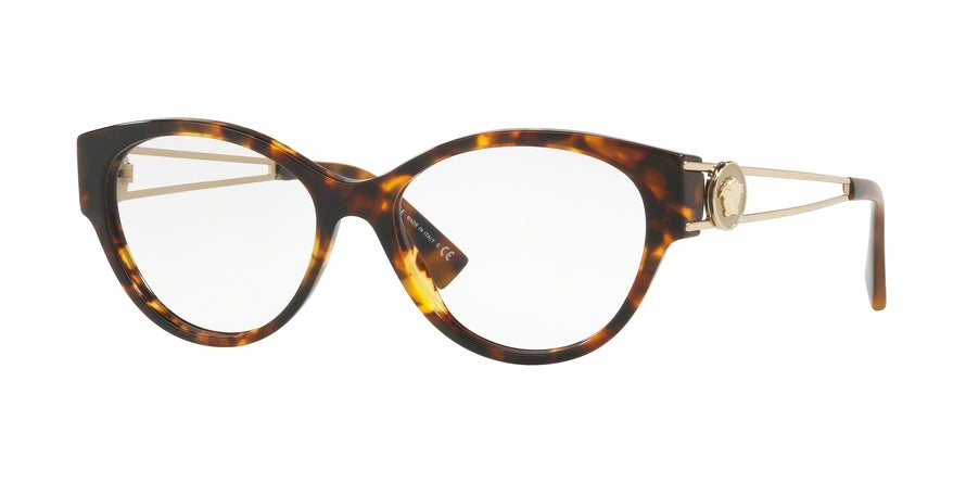 Versace VE3254A Phantos Eyeglasses  5148-HAVANA 54-16-140 - Color Map brown
