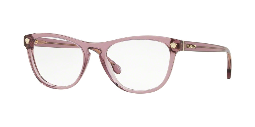 Versace VE3260 Butterfly Eyeglasses  5279-TRANSPARENT DARK VIOLET 53-17-140 - Color Map violet