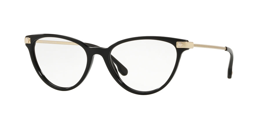 Versace VE3261 Cat Eye Eyeglasses  GB1-BLACK 54-17-140 - Color Map black