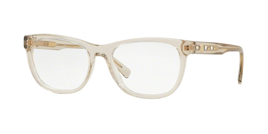 Versace VE3263BA Pillow Eyeglasses  5288-TRANSPARENT BEIGE 54-17-140 - Color Map brown