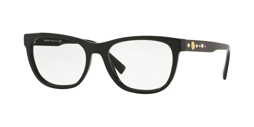 Versace VE3263BA Pillow Eyeglasses  GB1-BLACK 54-17-140 - Color Map black