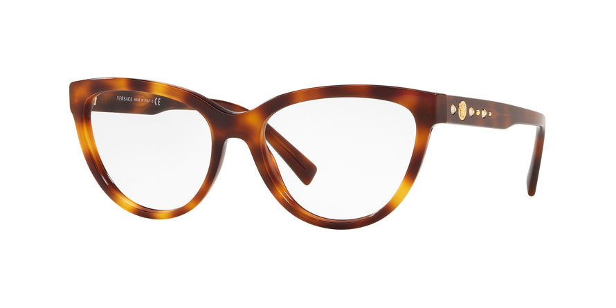 Versace VE3264B Butterfly Eyeglasses  5217-HAVANA 53-16-140 - Color Map havana