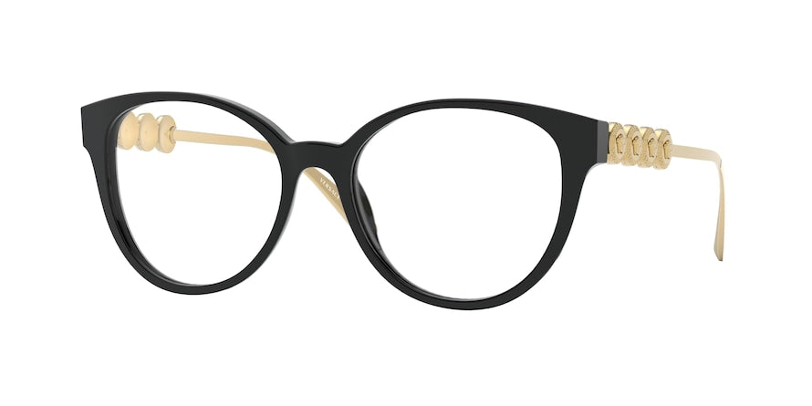 Versace VE3278 Phantos Eyeglasses  GB1-BLACK 53-17-135 - Color Map black