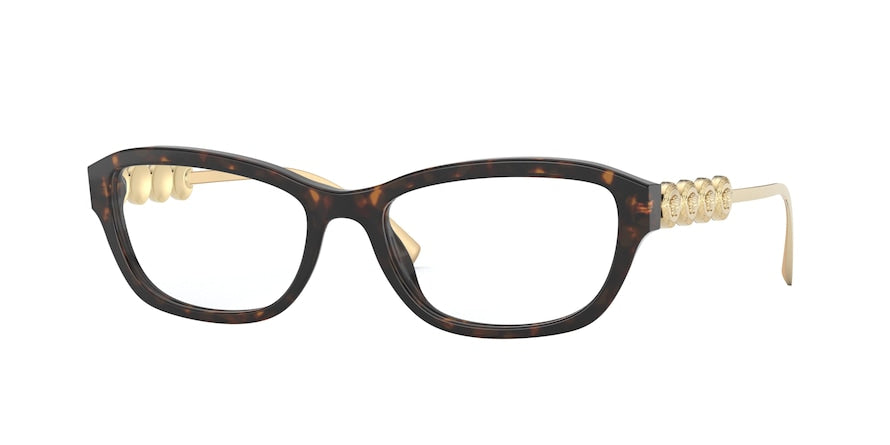 Versace VE3279 Pillow Eyeglasses  108-DARK HAVANA 54-17-135 - Color Map havana