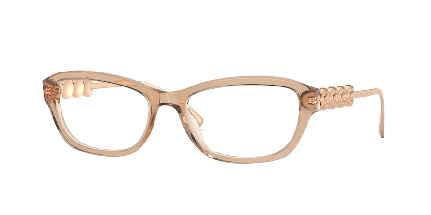 Versace VE3279 Pillow Eyeglasses  767-TRANSPARENT BROWN 54-17-135 - Color Map brown