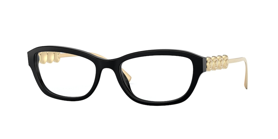 Versace VE3279 Pillow Eyeglasses  GB1-BLACK 54-17-135 - Color Map black