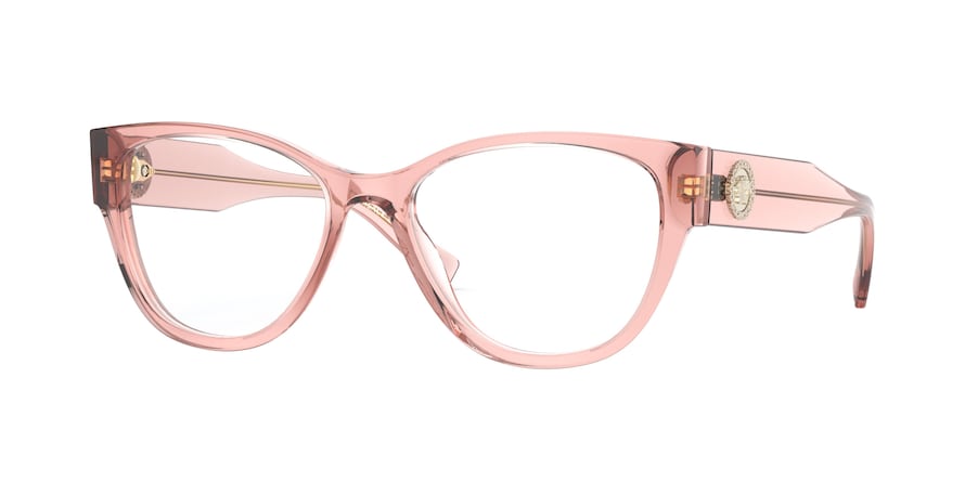 Versace VE3281B Cat Eye Eyeglasses  5322-TRANSPARENT PINK 53-17-140 - Color Map pink