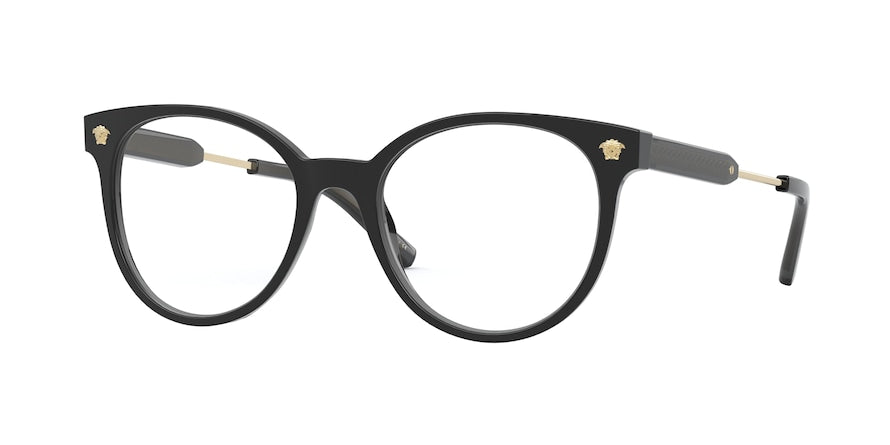 Versace VE3291 Phantos Eyeglasses  GB1-BLACK 51-18-140 - Color Map black