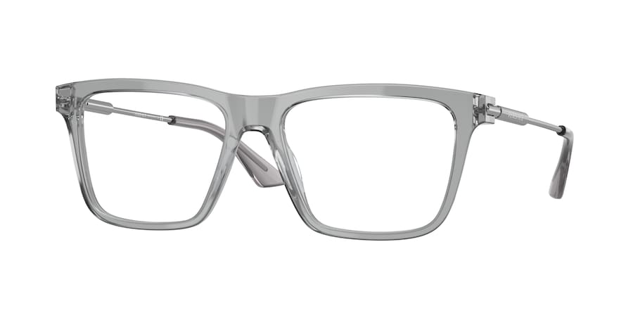 Versace VE3308 Rectangle Eyeglasses  593-TRANSPARENT GREY 55-17-145 - Color Map grey