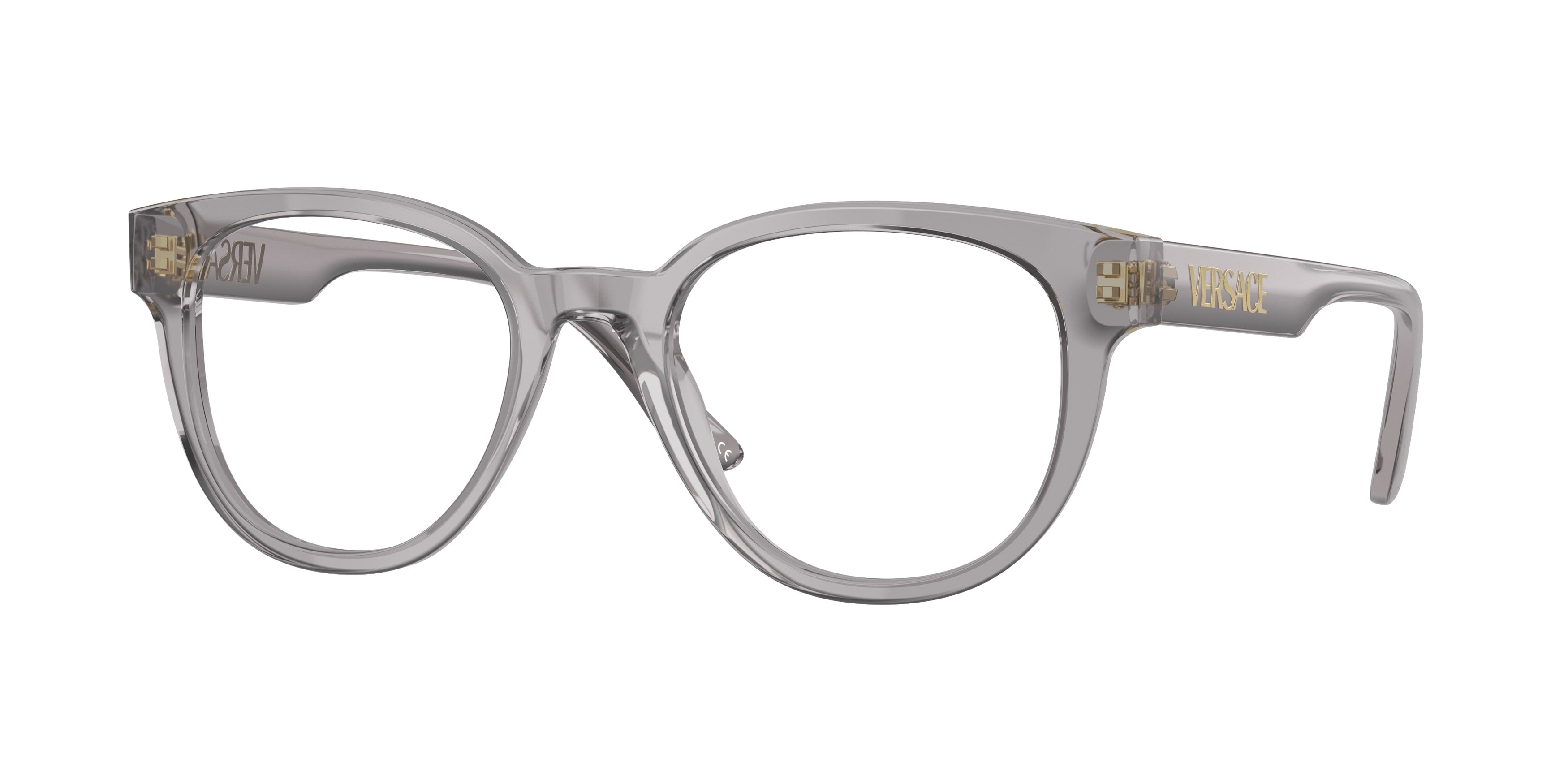 Versace VE3317 Pillow Eyeglasses  593-Transparent Grey 51-145-20 - Color Map Grey