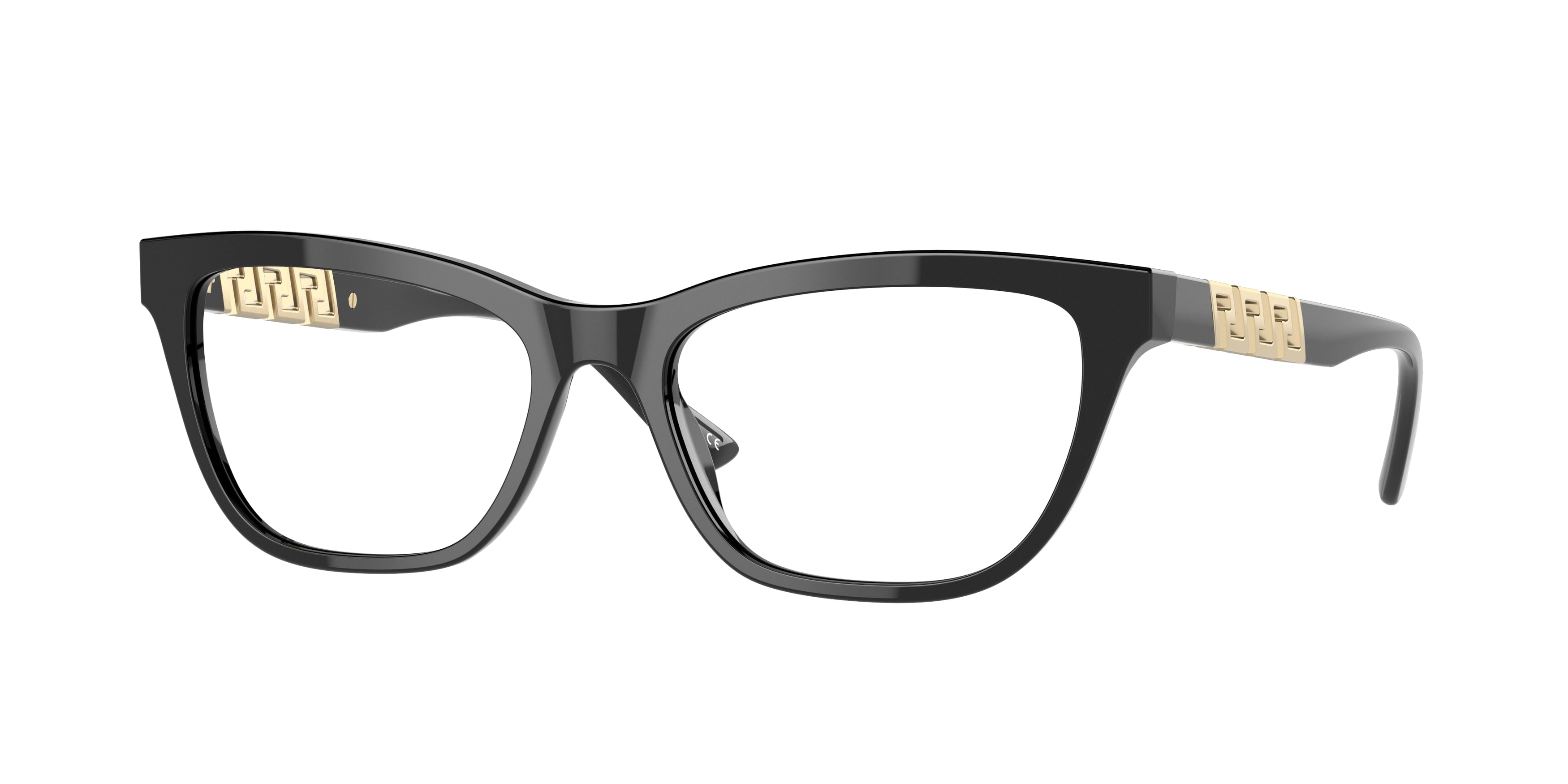 Versace VE3318 Pillow Eyeglasses  GB1-Black 54-140-17 - Color Map Black