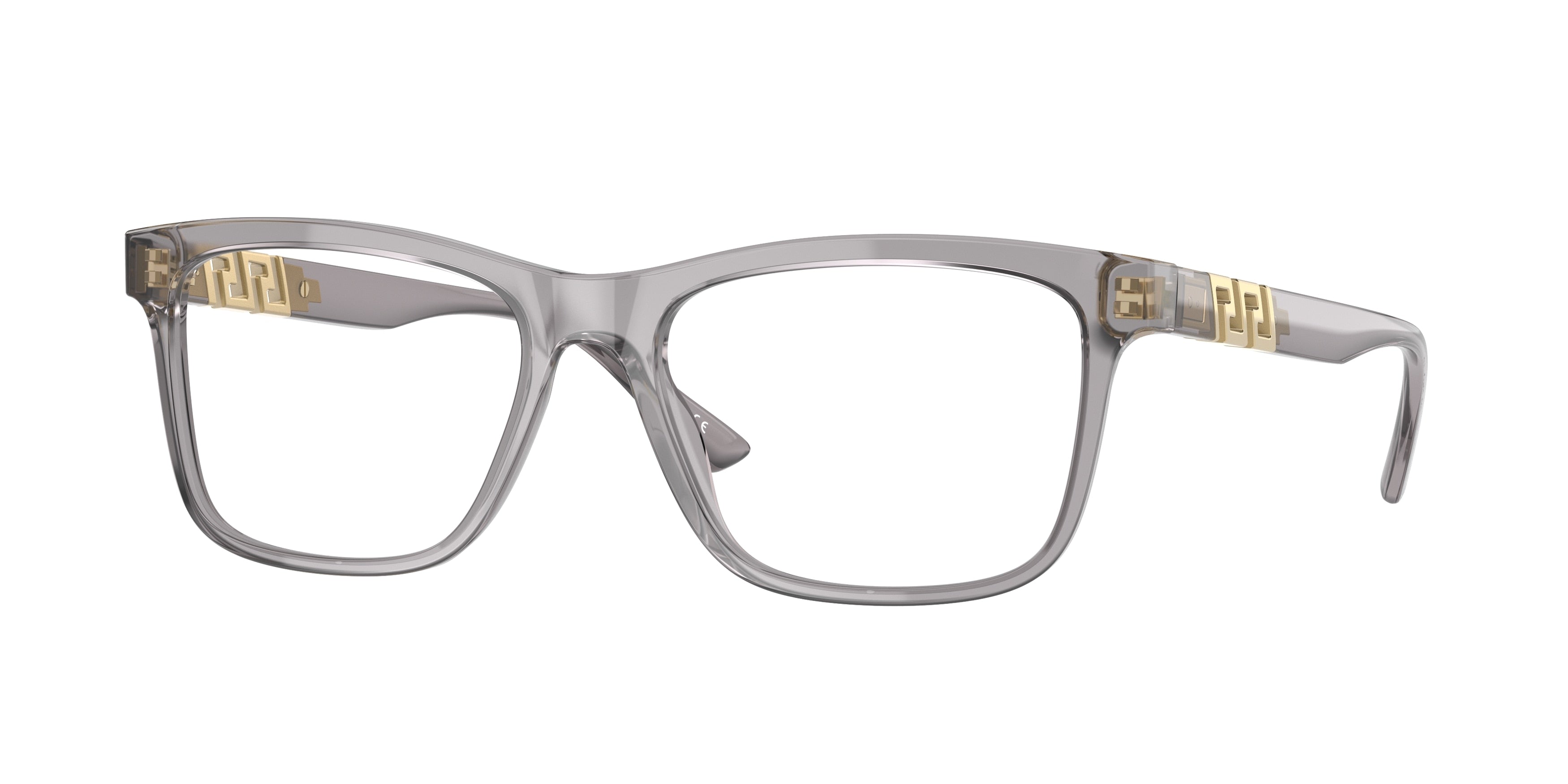 Versace VE3319F Phantos Eyeglasses  593-Transparent Grey 55-145-17 - Color Map Grey
