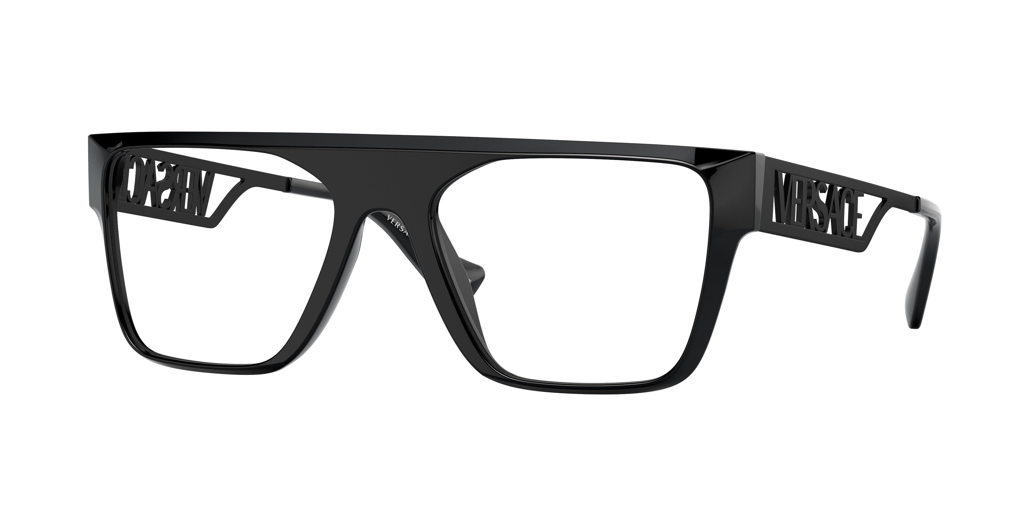 Versace VE3326U Rectangle Eyeglasses  5380-Black 54-145-19 - Color Map Black