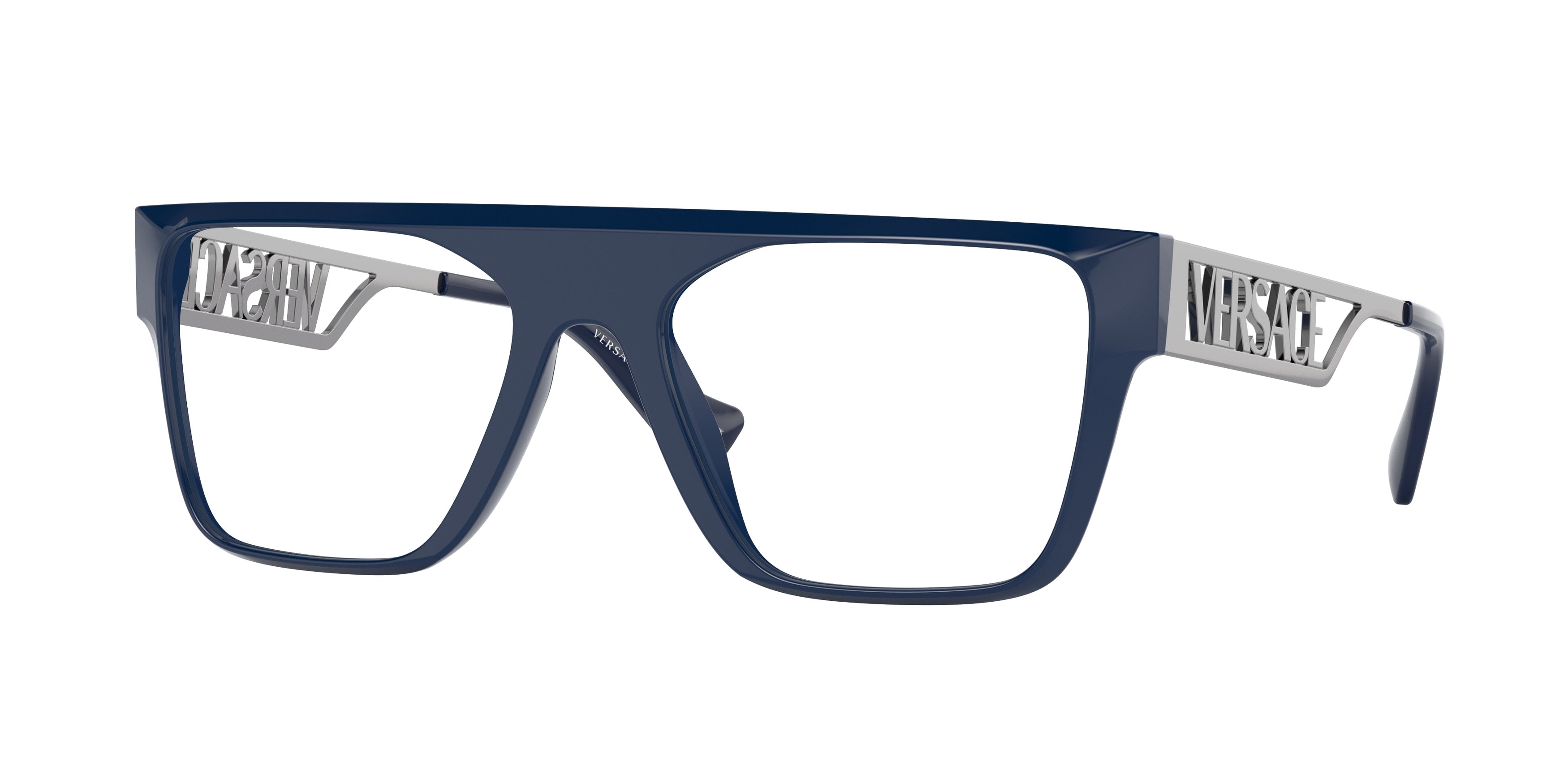 Versace VE3326U Rectangle Eyeglasses  911-Blue 54-145-19 - Color Map Blue
