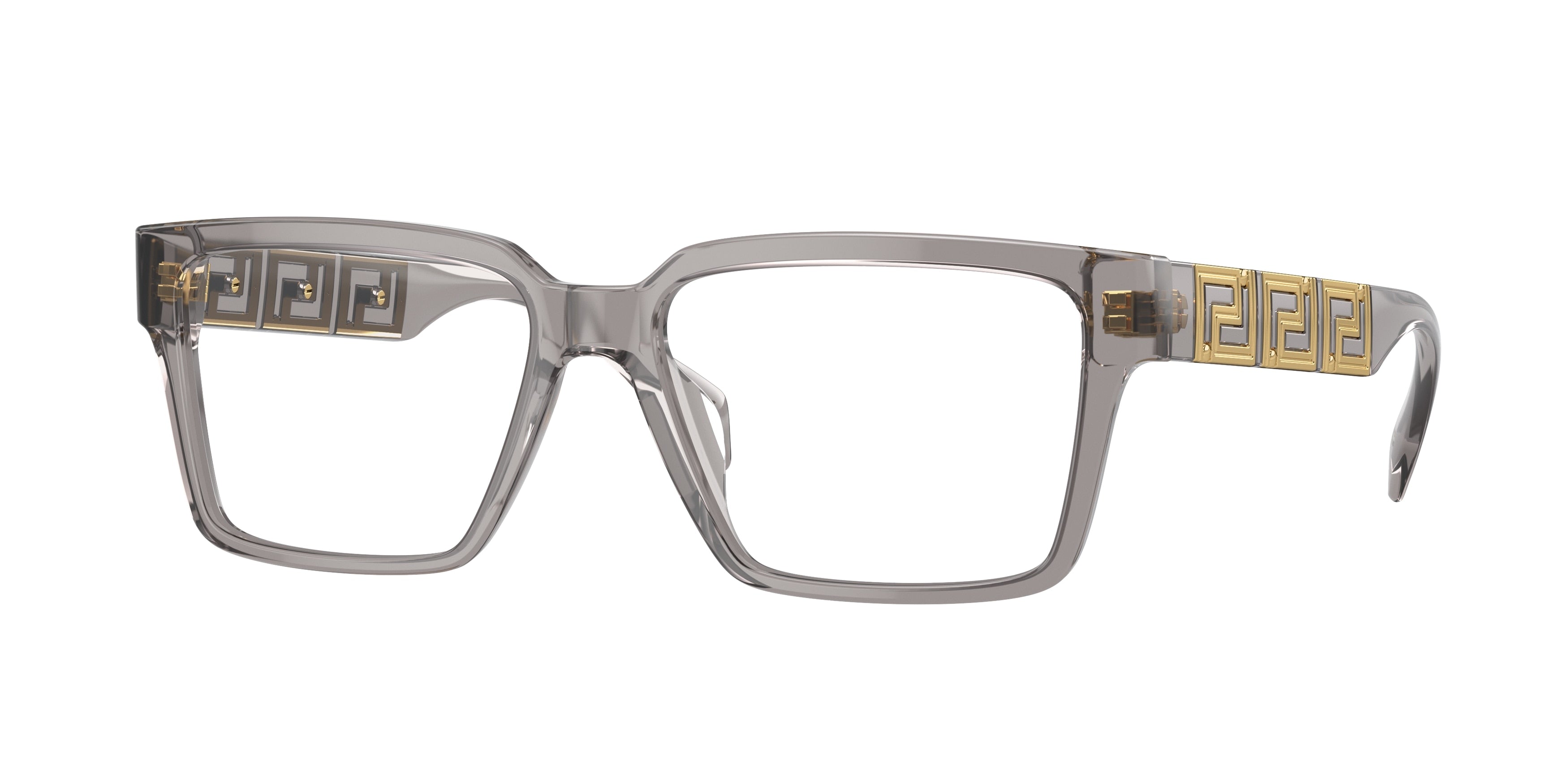 Versace VE3339U Rectangle Eyeglasses  5406-Opal Grey 55-140-16 - Color Map Grey