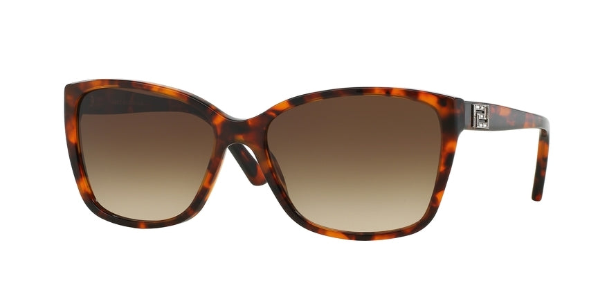 Versace VE4268B Butterfly Sunglasses  507413-AMBER HAVANA 57-16-140 - Color Map brown