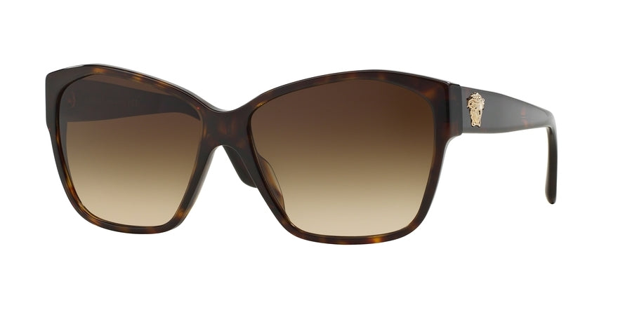 Versace VE4277A Butterfly Sunglasses  108/13-HAVANA 60-15-140 - Color Map brown